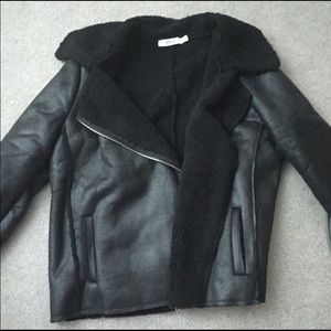 Just Fab Sherpa moto jacket